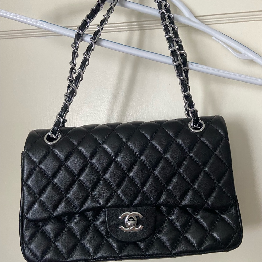 Black Quilted Leather Bag